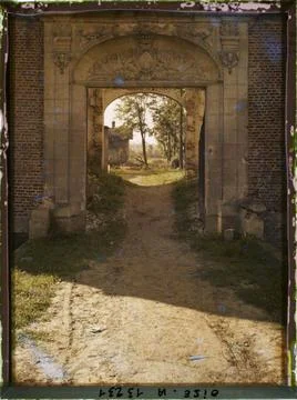 RECORD DATE NOT STATED Dives , France , 1917 - Devastated regions, Somme, ... Foto stock