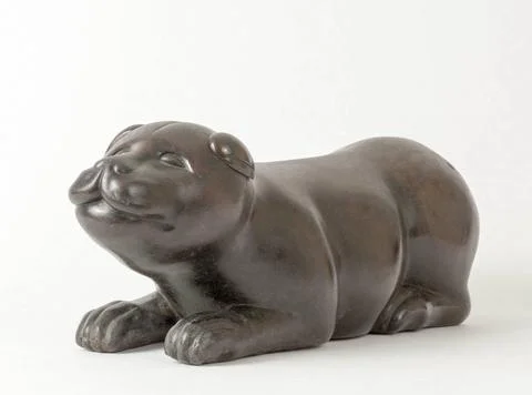 RECORD DATE NOT STATED  Dog. Bronze. China. Paris, Cernuschi museum. Chine... Stock Photos