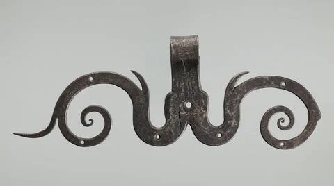 RECORD DATE NOT STATED  Door hinge; XVII century (1630-00-00-1700-00-00); ... Stock Photos