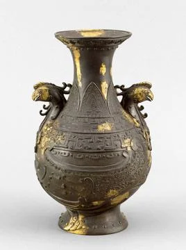 RECORD DATE NOT STATED  Double Phnix vase. Bronze, China, Qing dynasty (16... Photos