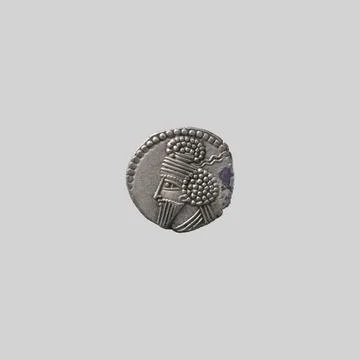 RECORD DATE NOT STATED Drachm ca. A.D. 110-129 Parthian Numismatists the s... Stock Photos