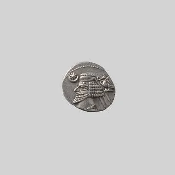 RECORD DATE NOT STATED Drachm ca. 38 2 B.C. Parthian Numismatists the scho... Stock Photos