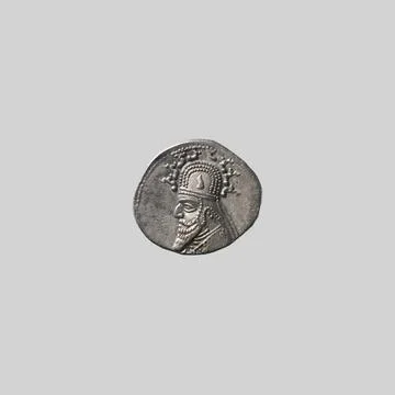 RECORD DATE NOT STATED Drachm ca. 70 57 B.C. Parthian Numismatists the sch... Stock Photos