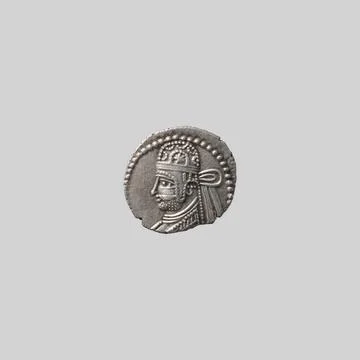 RECORD DATE NOT STATED Drachm ca. A.D. 78-110 Parthian Numismatists the sc... Stock Photos