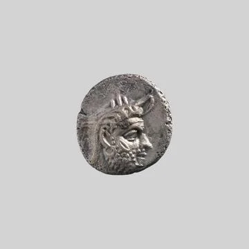 RECORD DATE NOT STATED Drachm ca. 200 150 BC Parthian Numismatists the sch... Fotos de archivo