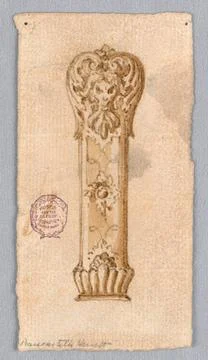 RECORD DATE NOT STATED Drawing, Design a Handle; Italy; pen and ink, brush... Photos