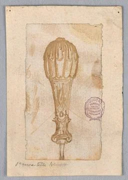 RECORD DATE NOT STATED Drawing, Design a Handle; Italy; pen and ink, brush... Photos