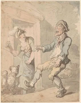 RECORD DATE NOT STATED Drunkard s return , Intoxication, Dogs, Arrivals &amp; ... Stock Photos