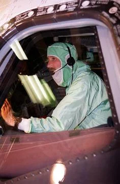 RECORD DATE NOT STATED  During a Crew Equipment Interface Test (CEIT) at K... Fotos de archivo
