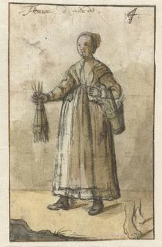 RECORD DATE NOT STATED  Earth, Anonymous, 1600 - 1699 drawing paper brush ... Stock Photos