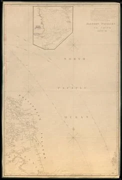 RECORD DATE NOT STATED Eastern passages to China , Nautical charts, Indone... 스톡 사진