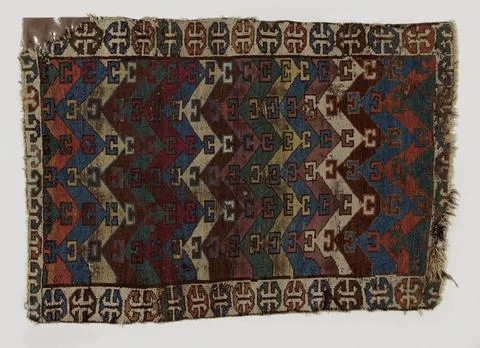 RECORD DATE NOT STATED  Eastern carpet ,, 1800 - 1900 Oriental carpet, zig... Stock Photos