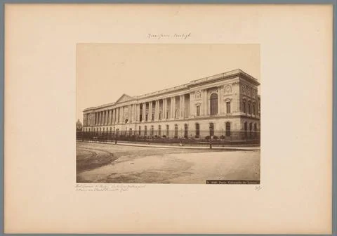 RECORD DATE NOT STATED  Eastern facade of the MusÃ e du Louvre in Paris, c.. Stock Photos