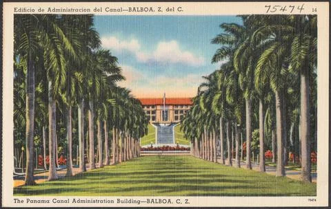 RECORD DATE NOT STATED Edificio de Administracion del Canal - Balboa, Z. d... Stock Photos