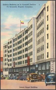 RECORD DATE NOT STATED Edificio moderno en la Avenida JimÃ nez de Quesada,.. Stock Photos