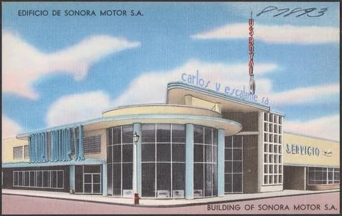 RECORD DATE NOT STATED Edificio de Sonora Motor S.A. - Building of Sonora ... Stock Photos