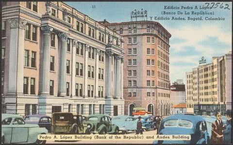 RECORD DATE NOT STATED Edificio Pedro a Lopez (Banco de la Republica) y ed... Stock Photos