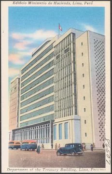 RECORD DATE NOT STATED Edificio Ministerio de Hacienda, Lima, Peru - Depar... Stock Photos