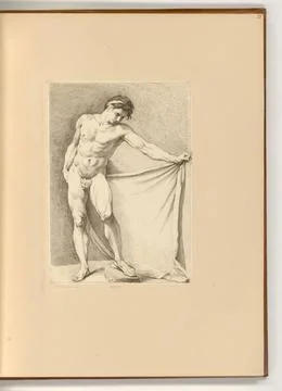 RECORD DATE NOT STATED  Edme Bouchardon Title leaf (before the script), ma... Stock Photos