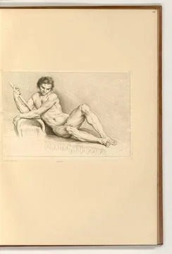 RECORD DATE NOT STATED  Edme Bouchardon Title leaf (before the script), ma... Stock Photos