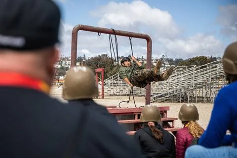 RECORD DATE NOT STATED Educators from the 12th recruiting district, watch ... Stock Photos
