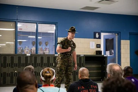RECORD DATE NOT STATED Educators from Recruiting Station Raleigh and Recru... Stock Photos