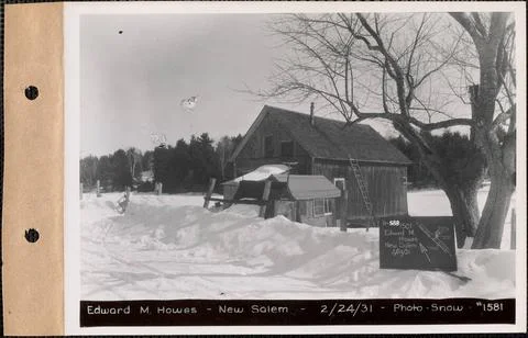 RECORD DATE NOT STATED Edward M. Howes, dwelling built into barn, New Sale... Photos