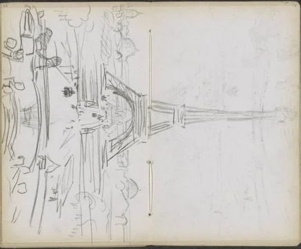 RECORD DATE NOT STATED  Eiffel Tower, Paris, 1891 Pages 52 and 53 from a s... Foto stock