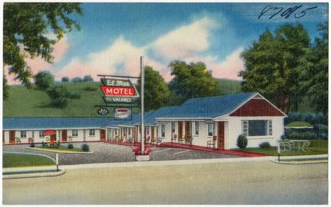 RECORD DATE NOT STATED El-Mar Motel, E. Main St., on U. S. 160, Springfiel... Stock Photos