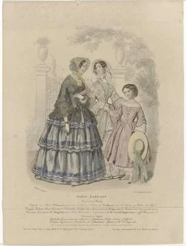 RECORD DATE NOT STATED  Elegant Paris, September 15, 1851: Madame of Mad (... Stock Photos
