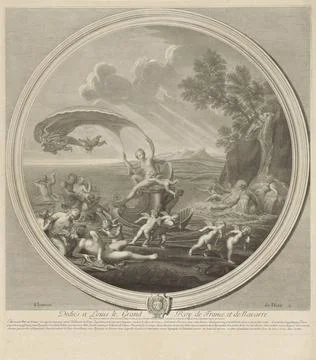 RECORD DATE NOT STATED  Element Water, Etienne Baudet, after Francesco Alb... Foto stock