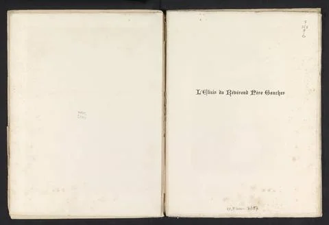 RECORD DATE NOT STATED  The elixir of R.P. Gaucher, 1895 - 1896 book Paris... Stock Photos