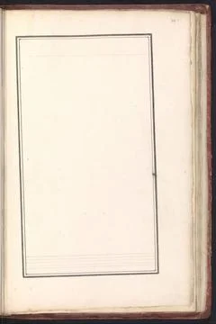 RECORD DATE NOT STATED  Empty List, Joseph Van Huerne (Possible), 1809 - 1... Stock Photos