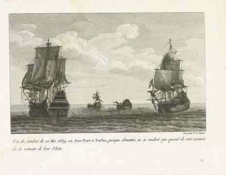 RECORD DATE NOT STATED  End of Jan Bart s fight on May 22, 1689, 1806 End ... Stock-Fotos