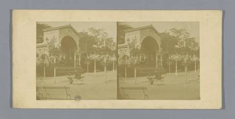 RECORD DATE NOT STATED  Entry gate of the ChÃ¢teau des Fleurs in Paris, An. Photos