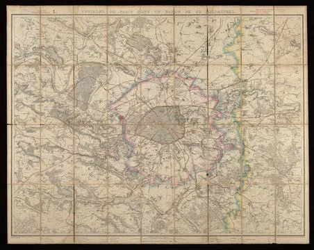 RECORD DATE NOT STATED  Environs de Paris dans un rayon de 30 kilometres /... 写真素材