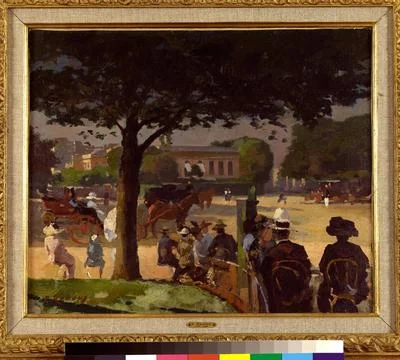 RECORD DATE NOT STATED  Ernest Jules Renoux (1863-1932). Paris, Le Palais ... Stock Photos