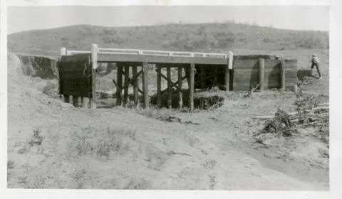 RECORD DATE NOT STATED Eroded around One End. Central Plains Region (Kansa... Stock Photos
