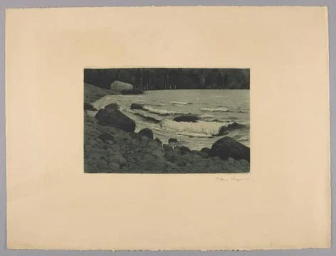 RECORD DATE NOT STATED  Etching; Felsing, Kupferdruckerei (Darmstadt, Muni... Stock Photos