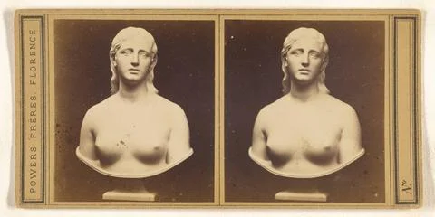RECORD DATE NOT STATED Eve Disconsolate. H(iram) Powers, Florence. Powers ... Stock Photos