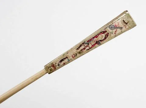 RECORD DATE NOT STATED  EVENTAIL. Paper, colored engraving, ivory. Paris, ... Foto stock