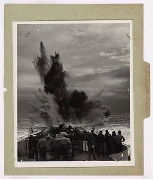 RECORD DATE NOT STATED Exploding the Depths. Somewhere in the Atlantic U.S... Stock Photos