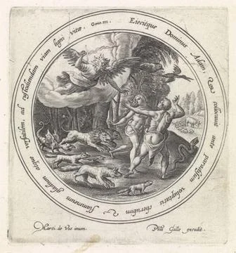 RECORD DATE NOT STATED  Expulsion from Paradise, Crispijn van de Passe (I)... Stock-Fotos