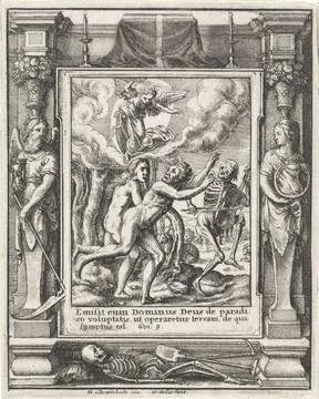 RECORD DATE NOT STATED  Expulsion from Paradise, Wenceslaus Hollar, After ... Stock Photos