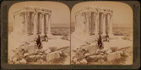 RECORD DATE NOT STATED Exquisite temple of Nike on the parapet of the Acro... Stock Photos