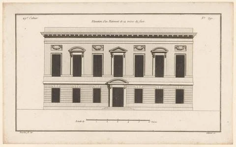RECORD DATE NOT STATED  Facade puts pediments, Jean Pelletier, after just ... Stock Photos