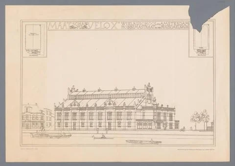 RECORD DATE NOT STATED  Facade of the building of the bicycle school on th... Fotos de archivo