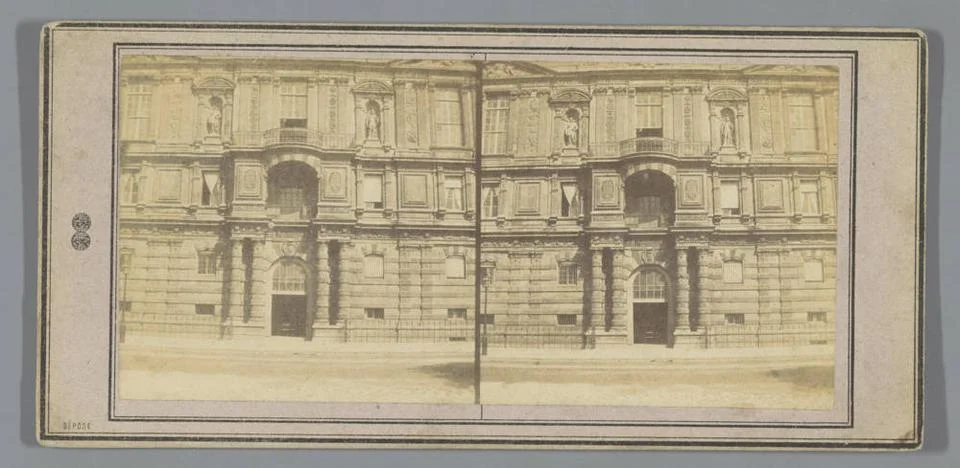 RECORD DATE NOT STATED  Facade of the Louvre, Paris, France, 1857 - 1863 s... Foto stock