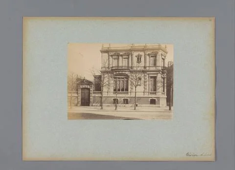 RECORD DATE NOT STATED  Facade of a villa in Paris, designed by Jules FÃ v.. Foto stock