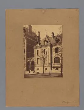 RECORD DATE NOT STATED  Facade of a villa in Paris, designed by Auguste-Jo... Stock Photos